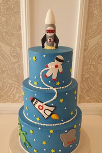 Rocket Ship Kids Cake