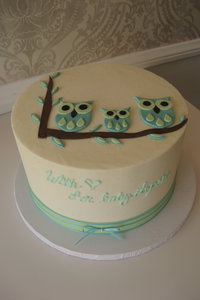 3 Little Owls Cake
