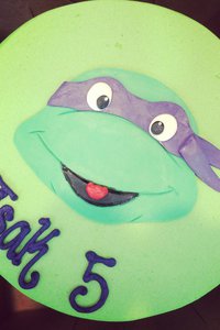 Ninja Turtle Cake (Donatello Purple Mask)