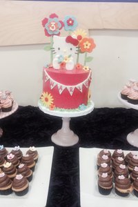 Hello Kitty Cake and Cupcake Babies