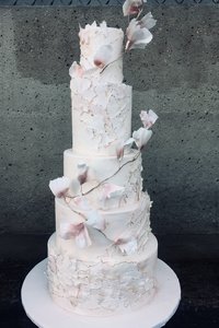 Wilted Magnolia Petal Cake