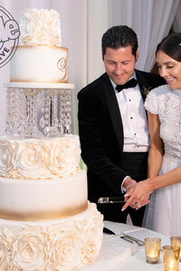 Val and Jenna's Wedding Cake