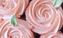 Pink Rose Cupcakes 