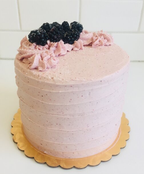 *Blackberry Passion Fruit Cake