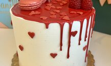 Heart Drip Cake